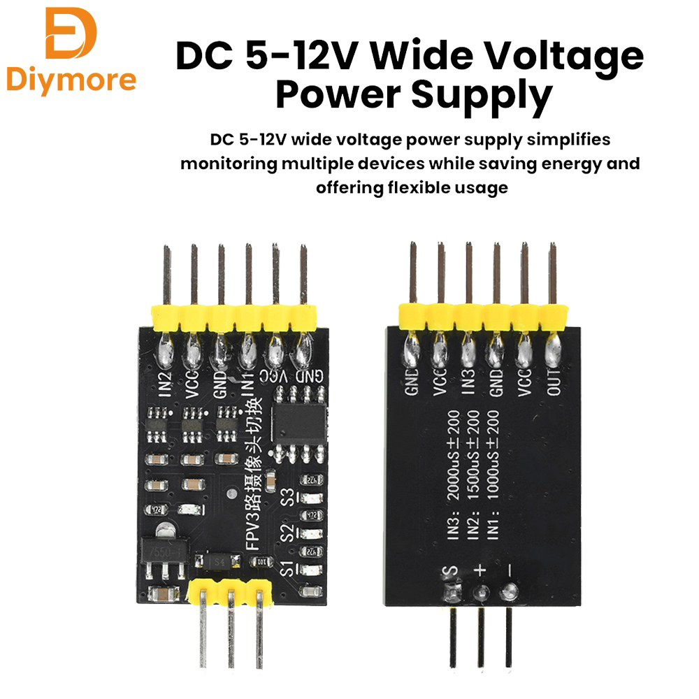 Drone Switch Rc - DC5-12V 3-Channel Video Switcher Module RC