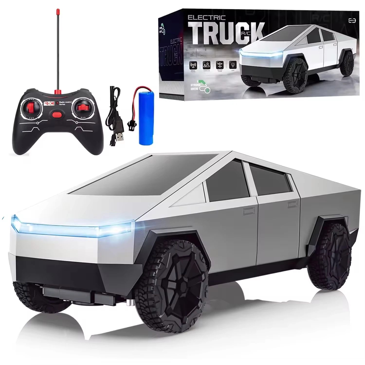 Drone Or Rc Car - 1:24 RC Cybertruck Pickup 4WD Off-Road
