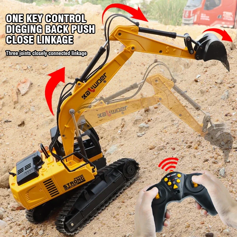 Drone Or Rc Car - Huina Rc Excavator 1/24 9Ch Remote