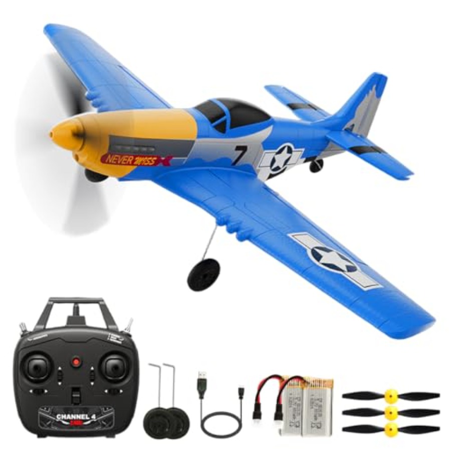 Drone Top Rc - P51D RC Plane 4CH 2.4GHz RTF