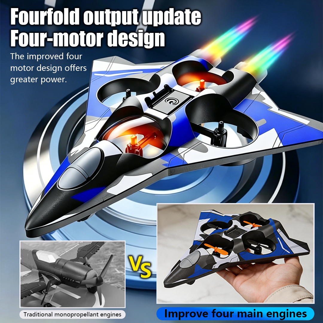 Drone Rc Fighter Jet - Foam Aircraft Stunt Helicopters Cool Fighter