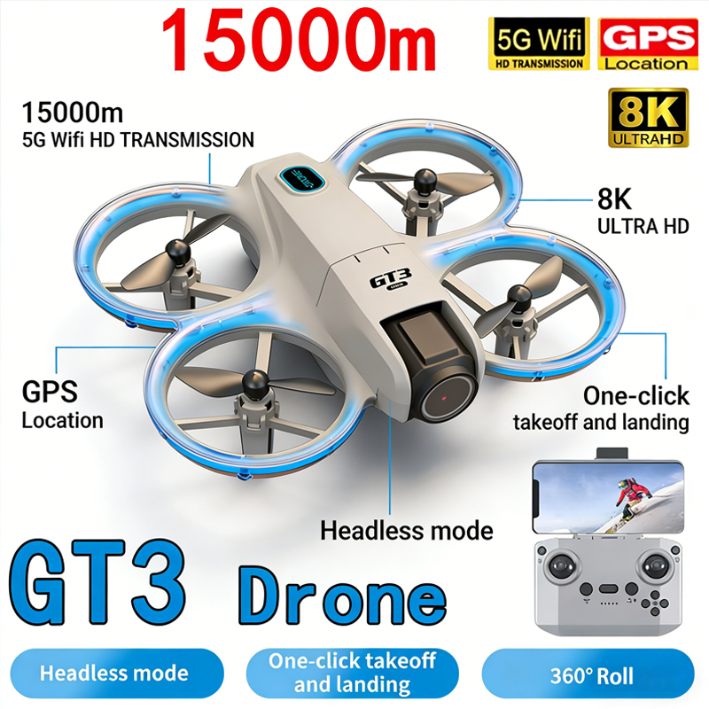 New GT3 MAX Drone 8K HD Aerial - đánh giá và giá Drone Pro Rc Ufo