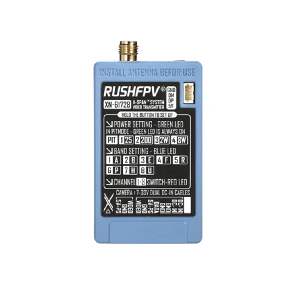 RUSHFPV 6.1‑7.2G 8W X61728 VTX - đánh giá và giá Rc Transmitter Drone