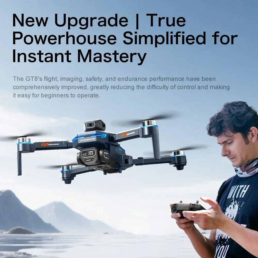 Drone 4K HD GT8 Camera Obstacl - đánh giá và giá Drone Top Rc