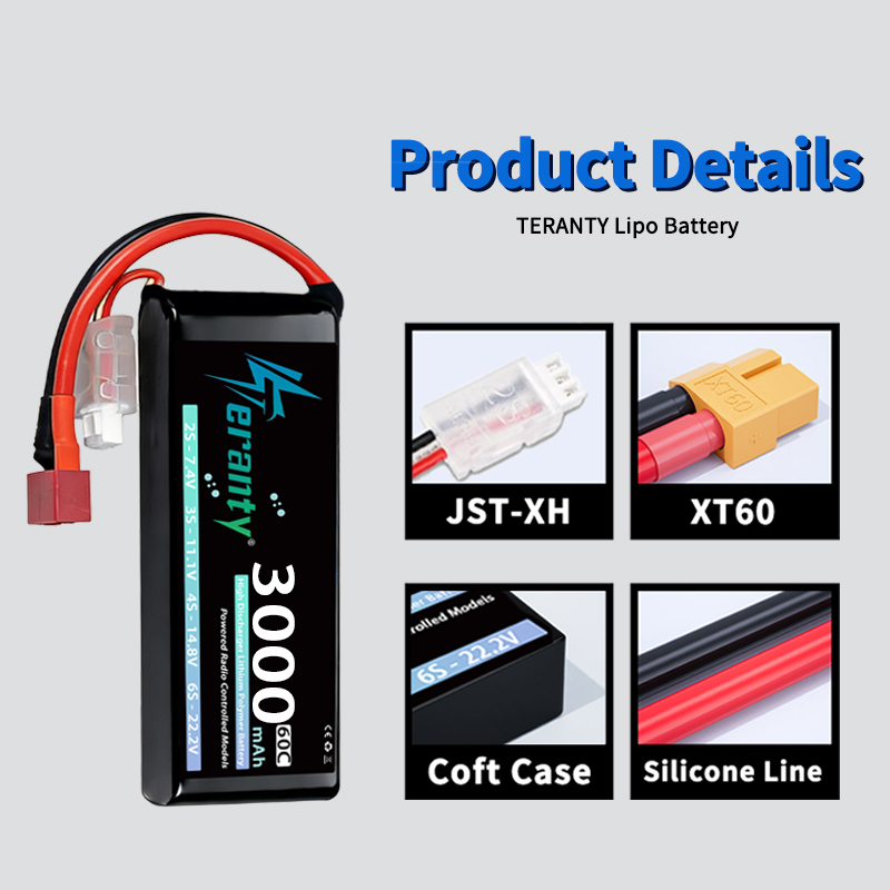 TERANTY 2S 3000mAh Lipo Batter - đánh giá và giá Drone Lipo Battery