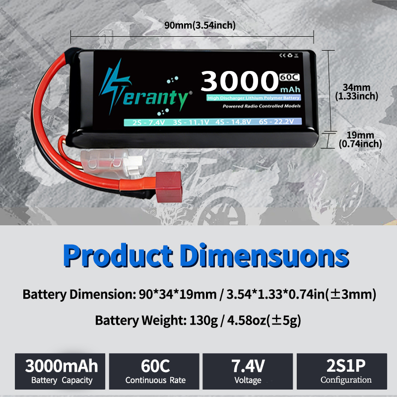 TERANTY 2S 3000mAh Lipo Batter - đánh giá và giá Drone Lipo Battery