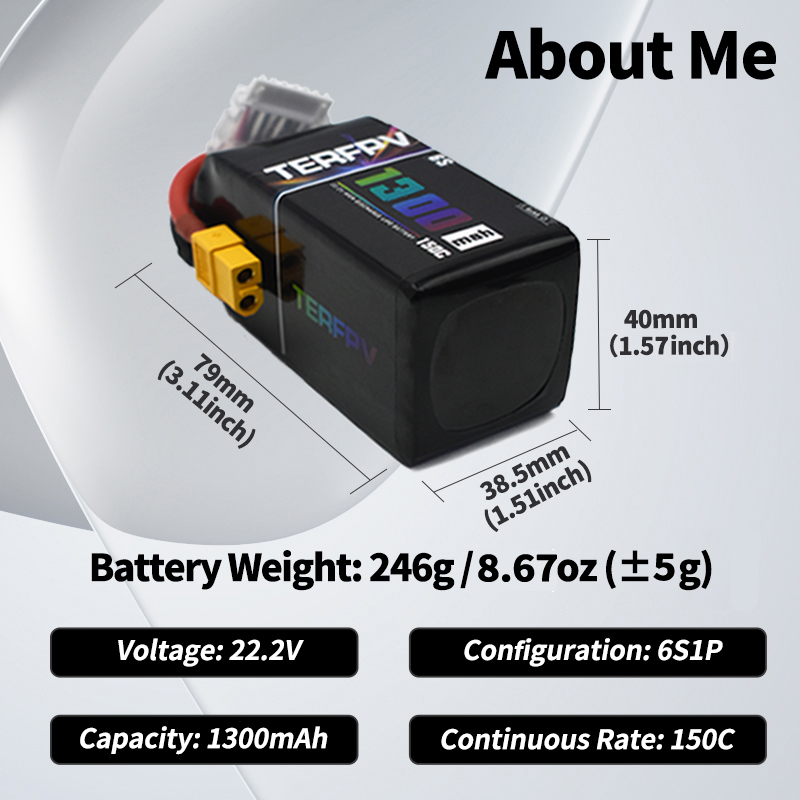 TERFPV Lipo Battery 6S 22.2V 1 - đánh giá và giá Drone Lipo Battery