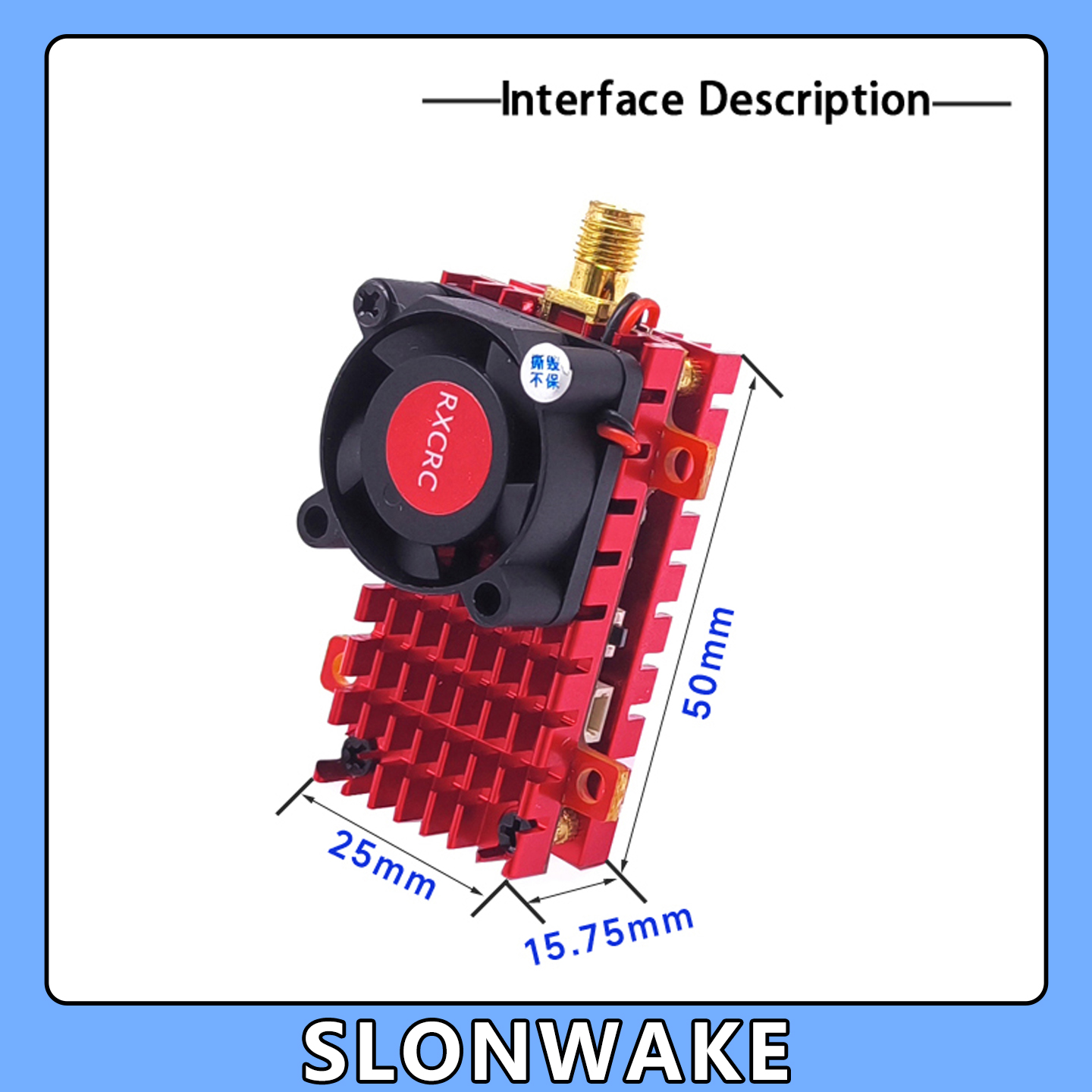 SLONWAKE 5.8G 2W VTX FPV 1800T - đánh giá và giá Telemetry Module Rc