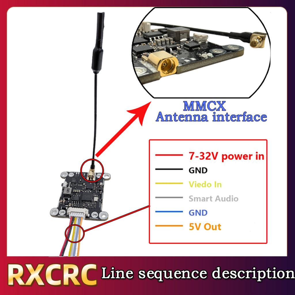 RXCRC 5.8G Module 48CH 1.6W VT - đánh giá và giá Rc Transmitter Drone