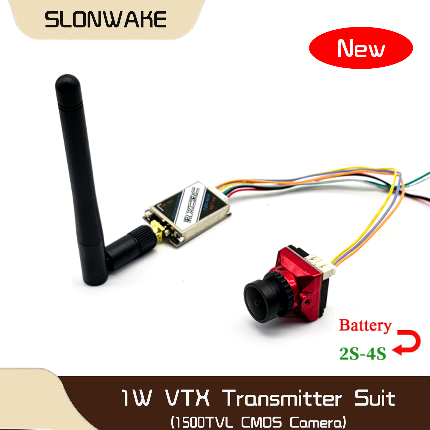 SLONWAKE  5.8G 48CH 1W VTX 100 - đánh giá và giá Rc Transmitter Drone