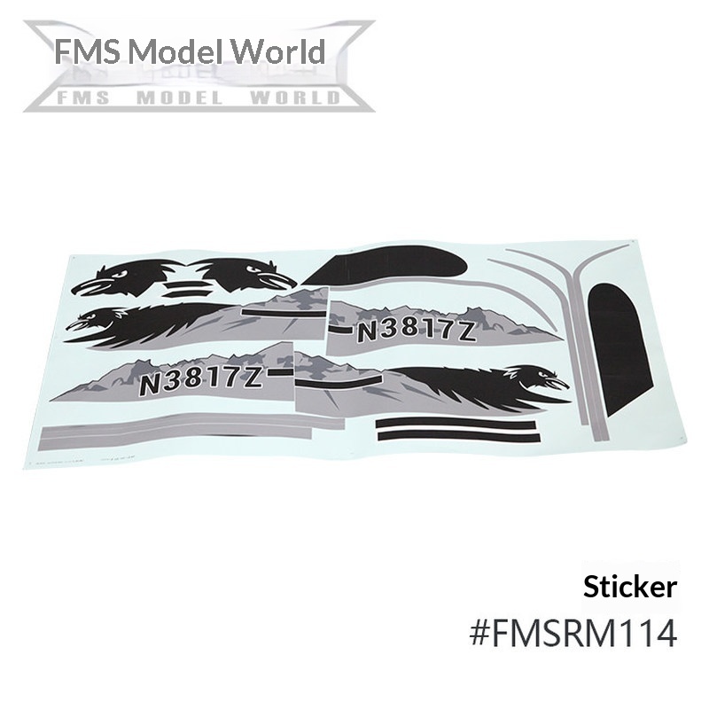FMS RC Plane Decals For 1700mm - đánh giá và giá Drone Rc Jet