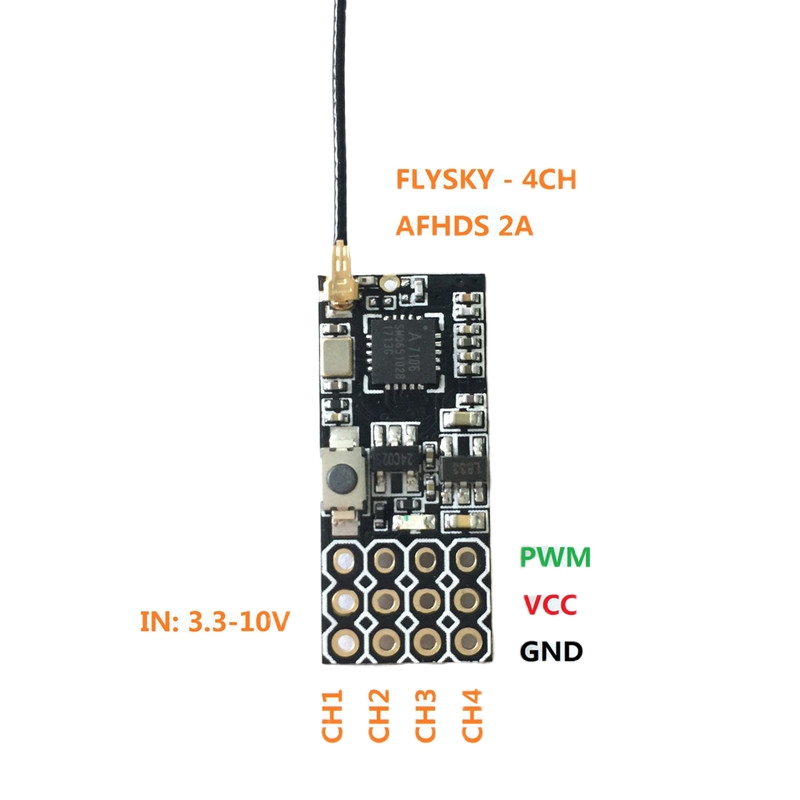 Flysky FS2A Mini Receiver 4CH  - đánh giá và giá Drone Lipo Battery