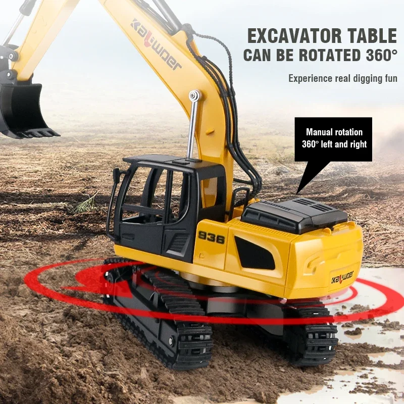 Huina Rc Excavator 1/24 9Ch Re - đánh giá và giá Drone Or Rc Car