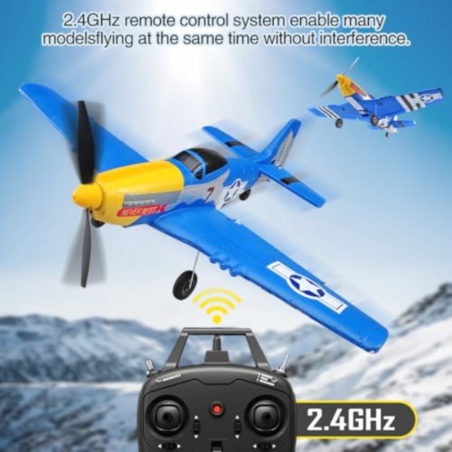 P51D RC Plane 4CH 2.4GHz RTF R - đánh giá và giá Drone Top Rc