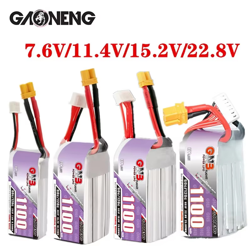 GNB 1100mAh 2S 3S 4S 6S 60C/12 - đánh giá và giá Drone Lipo Battery
