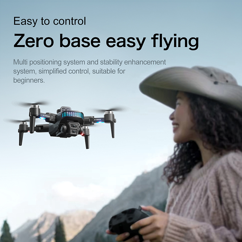 New XT555 GPS RC Drone Cam Pro - đánh giá và giá Drone Rc Foldable