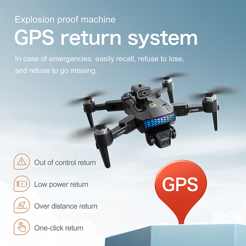 New XT555 GPS RC Drone Cam Pro - đánh giá và giá Drone Rc Foldable
