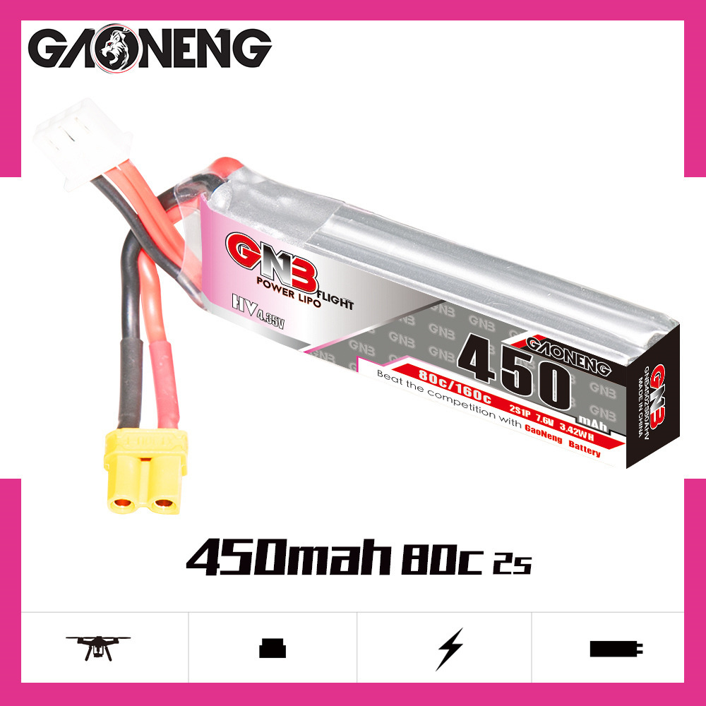 GNB LiPo Battery HV 2S 7.6V 45 - đánh giá và giá Drone Lipo Battery