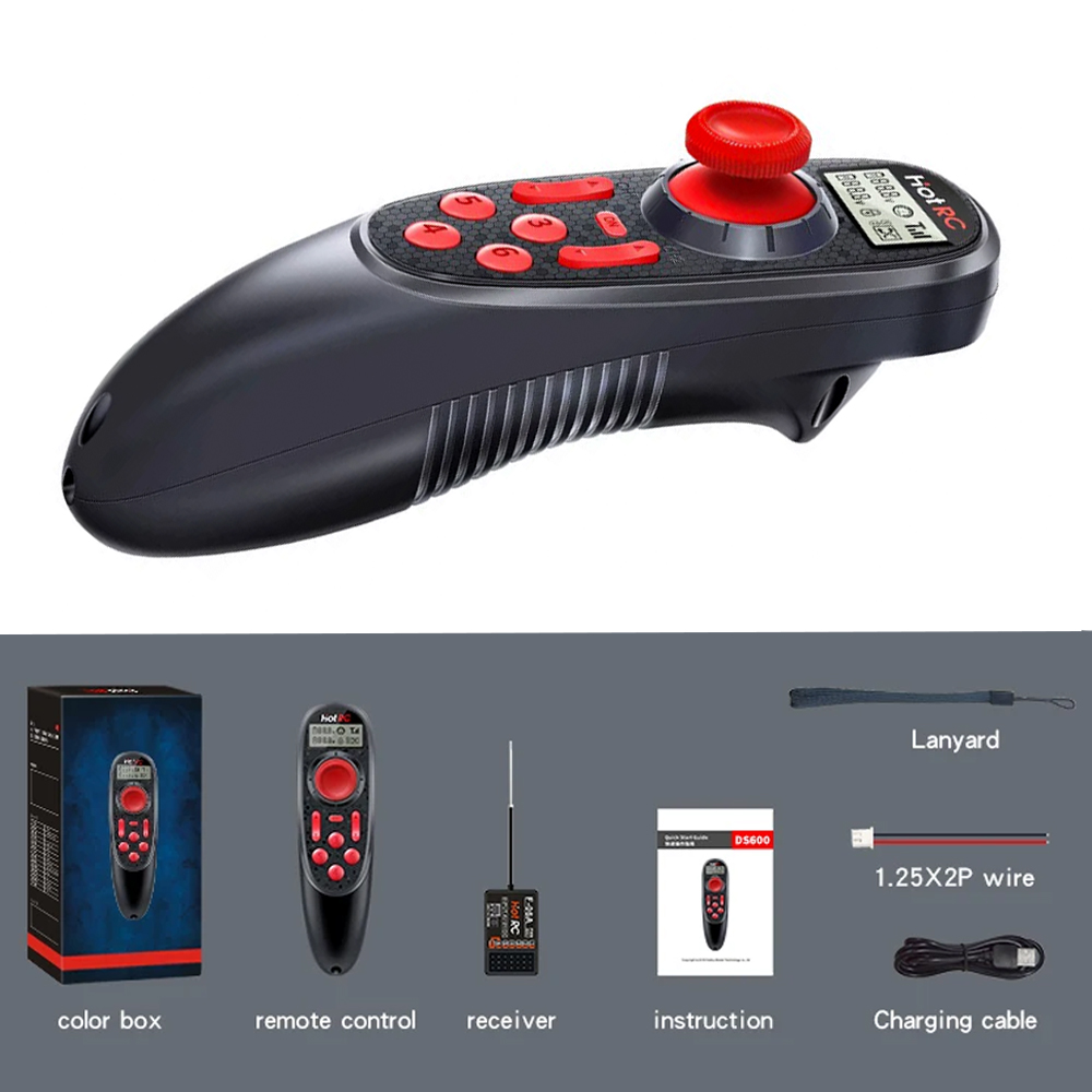 HOTRC DS-600 6CH 2.4GHz Hệ Thố - đánh giá và giá Telemetry Module Rc