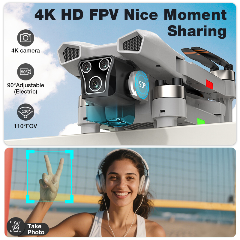 NEW Hot L017 Pro Drone Brushle - đánh giá và giá Drone Rc Foldable