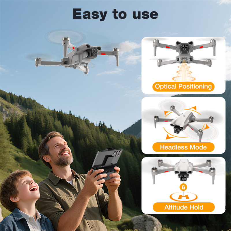 NEW Hot L017 Pro Drone Brushle - đánh giá và giá Drone Rc Foldable